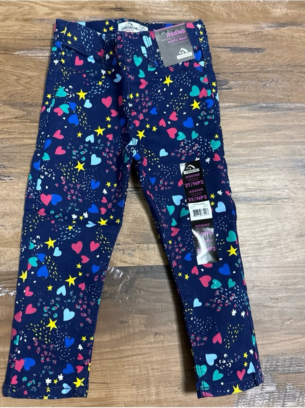 Jordache Navy Heart & Star Print Jeggings